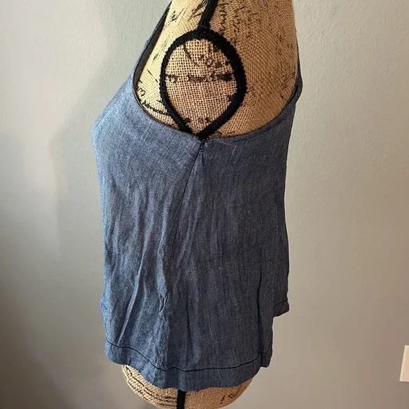 4/$20 Loft one shoulder chambray top size XXSP - Picture 5 of 10